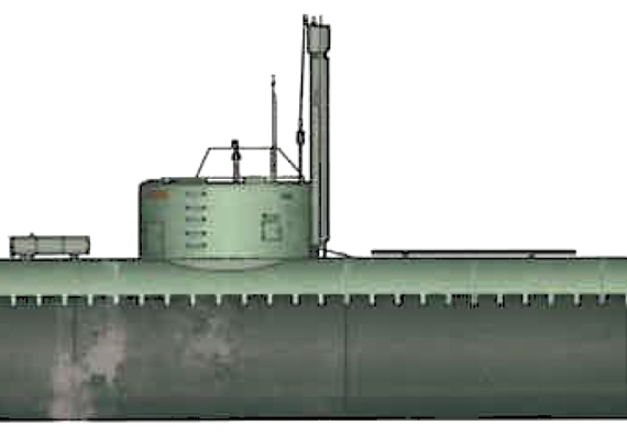 Корабль IIS Ghadir [Submarine] - Iran - чертежи, габариты, рисунки